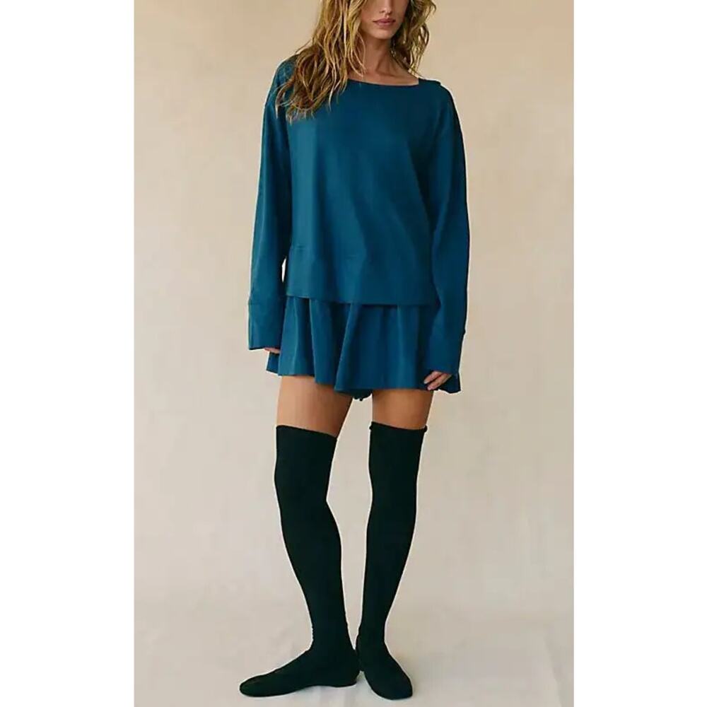 Free People Free-est Kiley Romper in Darkest Night Blue Size Small